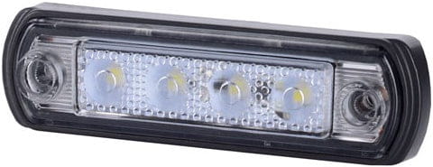 Lampa obrysowa LED na podstawie gumowej biała Horpol LD943