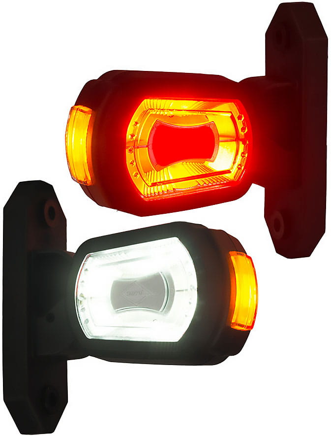 Lampa obrysowa lewa trzyfunkcyjna na wysięgniku krótkim prostym Horpol LDCC2776