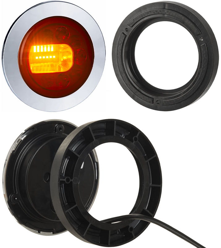 Lampa zespolona tylna LUNA z kołnierzem lewa Horpol LZD2448