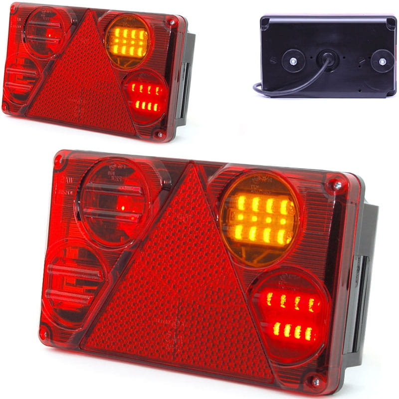 Lampa zespolona tylna prawa odblask LED WAS397