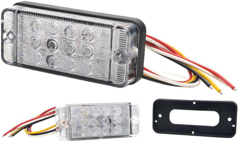 Lampy zespolone tylne uniwersalne LED zestaw 2 szt WAS821